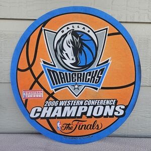 NBA Dallas Mavericks 2006 Western Conference Champions Round Pennant 14.5"